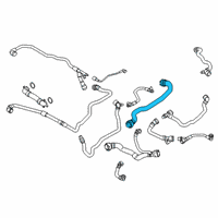 OEM 2020 BMW 745e xDrive Radiator Hose Diagram - 17129430887