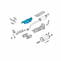 OEM 2002 Honda Civic Plate A, Floor Heat Baffle Diagram - 74601-S5T-A00