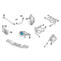 OEM 2001 Jeep Grand Cherokee Bracket-Transmission Mount Diagram - 53054631AB