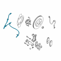 OEM 2014 Nissan Maxima Sensor Assembly-Anti SKID, Front Diagram - 47910-JA000