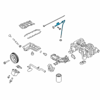 OEM Nissan Titan XD Guide-Oil Level Diagram - 11150-EZ40B