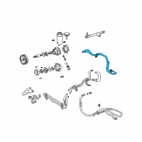 OEM Lexus Power Steering Return Tube Sub-Assembly, No.2 Diagram - 44406-53070