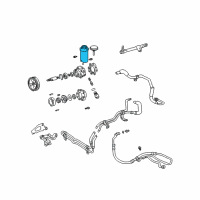 OEM 2003 Lexus IS300 Reservoir Assy, Vane Pump Oil Diagram - 44306-24080