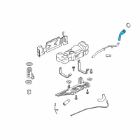 OEM 2005 Chevrolet Trailblazer Filler Pipe Diagram - 25965858