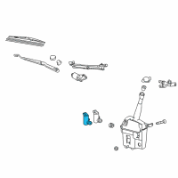 OEM 2009 Pontiac Vibe Pump, Windshield Washer Diagram - 19184592