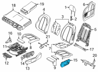 OEM 2021 BMW Z4 SEAT ADJUSTMENT SWITCH, LEFT Diagram - 61-31-9-248-089