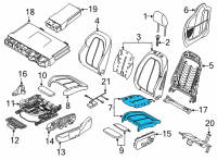 OEM 2022 BMW M235i xDrive Gran Coupe FOAM PART, SPORT SEAT Diagram - 52-10-9-873-010