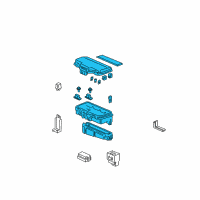 OEM 2005 Honda Pilot Box Assembly, Relay Diagram - 38250-S9V-A22
