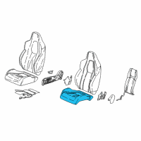 OEM 2019 Honda Civic Pad, Right Front Seat Cushion Diagram - 81137-TBF-A01