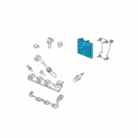 OEM 2006 Cadillac SRX Engine Control Module Diagram - 12576523