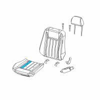 OEM 2007 Dodge Magnum Pad-Seat Cushion Diagram - 5000021AA