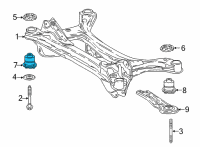 OEM 2022 Lexus ES250 Cushion, RR SUSPENSI Diagram - 52271-06170