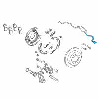 OEM 2021 Toyota Sequoia Front Speed Sensor Diagram - 89542-0C030