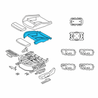 OEM 2021 BMW Z4 FOAM SECTION, SEAT Diagram - 52-10-9-460-859