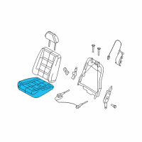 OEM 2006 Ford Freestyle Seat Cushion Diagram - 5F9Z-7462900-AAB