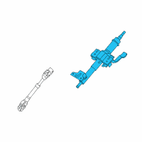 OEM 2010 Kia Soul Column Assembly-Upper Diagram - 563102K100