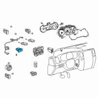 OEM 2007 Toyota 4Runner Hazard Switch Diagram - 84332-35070