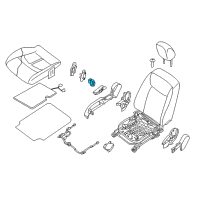 OEM 2017 Nissan Leaf Switch Assy-Front Seat, RH Diagram - 87016-3NF0A