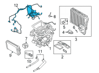 OEM 2018 BMW 530i xDrive Cable Set, Heater/Air Conditioner Diagram - 64-11-9-361-700