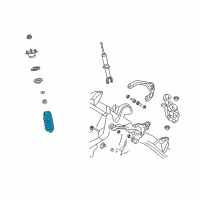 OEM 2007 Dodge Ram 1500 Front Coil Spring Diagram - 55366476AA