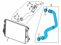 OEM GMC Sierra 2500 HD HOSE ASM-CHRG AIR CLR INL AIR Diagram - 84870726