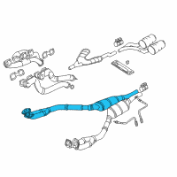 OEM BMW Catalytic Converter Diagram - 18-30-7-505-322