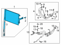 OEM Cadillac CT4 Condenser Diagram - 84732703