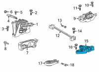 OEM 2021 Buick Encore GX Transmission Mount Bracket Diagram - 42481280