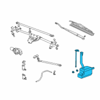 OEM 2002 Honda Odyssey Tank Set, Washer Diagram - 76840-S0X-A01