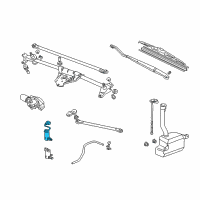 OEM 1994 Honda Accord Motor, Rear Washer Diagram - 76806-SV5-A02