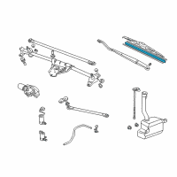 OEM 1999 Honda Accord Rubber, Blade (600MM) Diagram - 76622-S84-A01