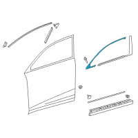 OEM 2021 Lexus NX300h MOULDING Sub-Assembly, Front Diagram - 75071-78010