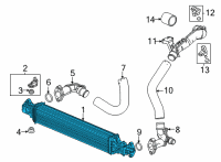 OEM Honda INTERCOOLER Diagram - 19710-64A-A01