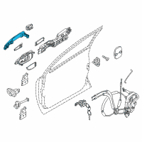 OEM 2018 Infiniti QX80 Grip-Outside Handle Diagram - 80640-1LA0D