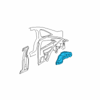 OEM 2002 Honda Civic Wheelhouse, L. RR. Diagram - 64730-S5P-A00ZZ