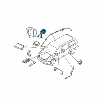 OEM 2008 Hyundai Entourage Steering Wheel Clock Spring Contact Diagram - 93490-4D010