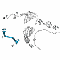 OEM Chevrolet Cruze Oil Inlet Tube Diagram - 55587503