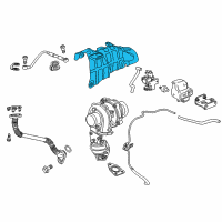 OEM 2015 Chevrolet Cruze Heat Shield Diagram - 55581644