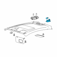 OEM 2012 Ford Fiesta Cargo Lamp Diagram - E6RY-13776-A