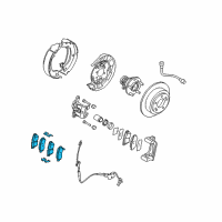 OEM 2008 Kia Amanti Pad Kit-Rear Disc Brake Diagram - 583023FA02