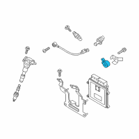 OEM 2019 Kia Stinger Sensor-Knock, RH Diagram - 393203L000