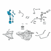 OEM 2018 Toyota Corolla iM Fuel Pump Diagram - 77020-12850