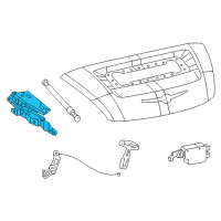 OEM 2006 Chrysler Crossfire Hinge-Deck Lid Diagram - 5104916AA