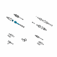 OEM Toyota Camry CV Joints Diagram - 43030-33041