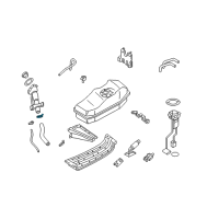 OEM 2000 Nissan Xterra Clamp Diagram - 01555-00911