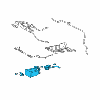 OEM 2006 Toyota Sienna Vapor Canister Diagram - 77740-08020