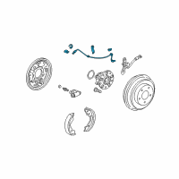 OEM 2008 Honda Civic Sensor Assembly, Left Rear Diagram - 57475-SNA-023