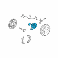 OEM 2009 Honda Civic Bearing Assembly, Rear Hub Unit Diagram - 42200-SNC-951