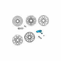 OEM Lexus GX460 Valve Sub-Assembly, Tire Diagram - 42607-33022