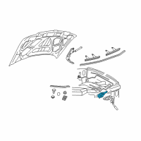 OEM 2005 Lincoln Aviator Latch Diagram - 4C5Z-16700-AA